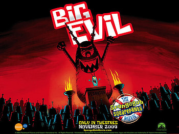 BIG evil, black, planktoon, spongebob, red HD wallpaper