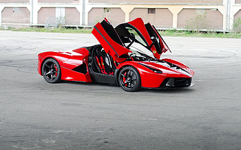 Ferrari LaFerrari, front view, exterior, Ferrari F70, supercar, red sports car, italian sports cars, Ferrari HD wallpaper