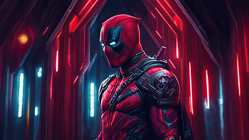 Deadpool Unpredictable, deadpool, superheroes, artwork, digital-art, ai HD wallpaper