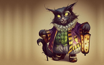 Halloween black cat, pisica, animal, halloween, black, fantasy, valeria styajkina, cat, lantern HD wallpaper
