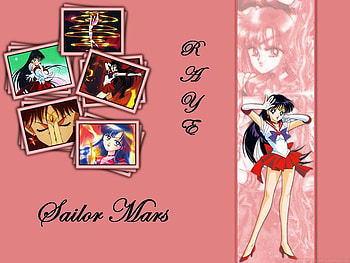 Sailor Mars, sexy, sailormoon, hot, cute, girl, collage, anime girl, anime, red, female HD wallpaper