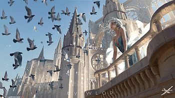 White Queen , artist, artwork, digital-art, artstation HD wallpaper