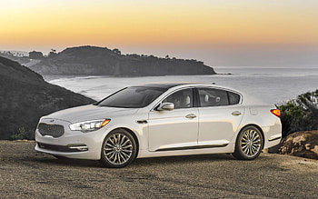 Kia K900, 2021, exterior, side view, white luxury sedan, new white K900, Korean cars, Kia HD wallpaper