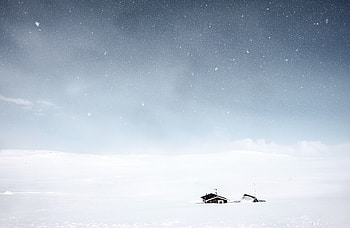 Winter, Nature, Houses, Snow, Drifts, Snowstorm HD wallpaper