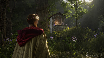Pax Dei Forest Shrine, video game, Pax Dei HD wallpaper