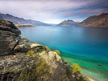 Nature, Stones, Lake, Shore, Bank, Vegetation, Water Surface HD wallpaper