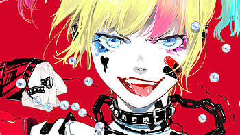 Vibrant Harley Quinn Anime-style, Harley Quinn, Anime, Suicide Squad Isekai HD wallpaper