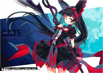 Rory Mercury, Rory Mercury, Gate: Jieitai Kanochi nite Kaku Tatakaeri, Anime, girl, gothic, anime girl, Gothic Anime HD wallpaper