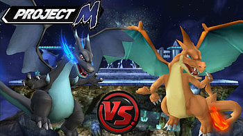 Project M: Mega Charizard Y vs. Mega Charizard X HD wallpaper