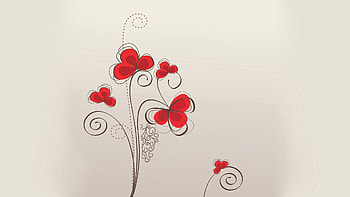 Abstract, Flowers, Patterns, Light, Light Coloured HD wallpaper