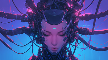 Cyberpunk Robot, robot, cyberpunk, artificial intelligence, futuristic, technology HD wallpaper