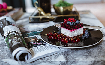 Dessert, berries, fruit, cake HD wallpaper