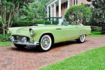 1956 Ford Thunderbird Convertible 312 V8, V8, Car, 312, Old-Timer, Convertible, Thunderbird, Muscle, Ford HD wallpaper