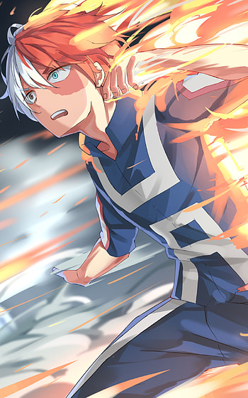 Shoto Todoroki, Anime, My Hero Academia HD phone wallpaper