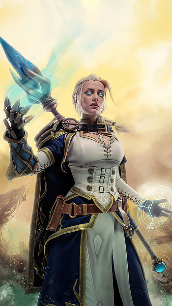 Jaina Proudmoore, MK11 cosplay, Gaming character, High-resolution HD phone wallpaper