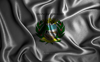 Francisco Morato flag, , silk wavy flags, brazilian cities, Day of Francisco Morato, Flag of Francisco Morato, fabric flags, 3D art, Francisco Morato, cities of Brazil, Francisco Morato 3D flag HD wallpaper