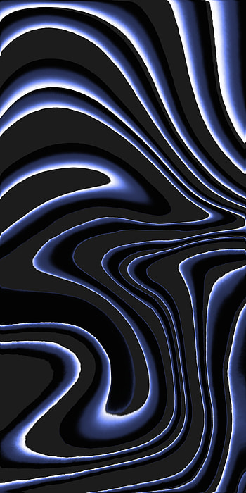 Feelin' wavy baby, awesome, minimal, liquid, trippy, cool, unique, dark, distorted, blue_and_black HD phone wallpaper