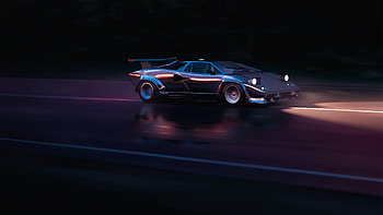 Running In 80s Lamborghini Countach , lamborghini-countach, lamborghini, cars HD wallpaper