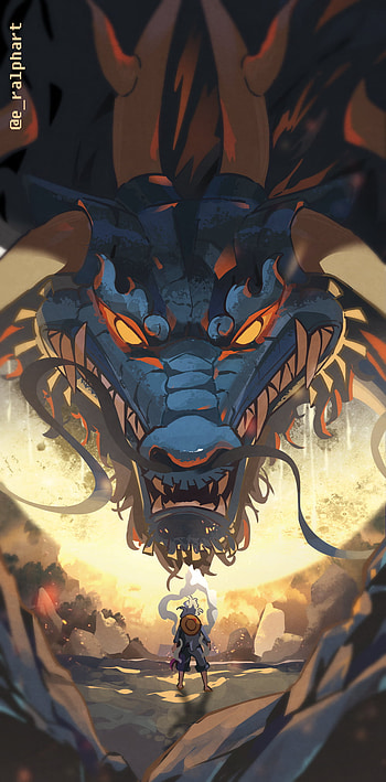 Epic Luffy vs Kaido : Gear 5 Showdown in One Piece, Gear 5 (One Piece), Monkey D. Luffy, Kaido (One Piece), Anime, One Piece HD phone wallpaper