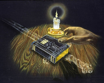 Spirit of The Sword, bible, sword, candle, transparaent, hand HD wallpaper