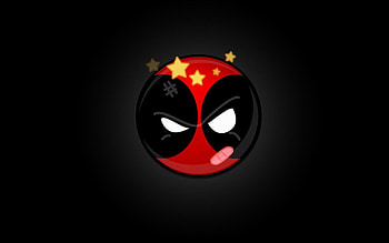 Funny-Deadpool-Logo-- HD wallpaper