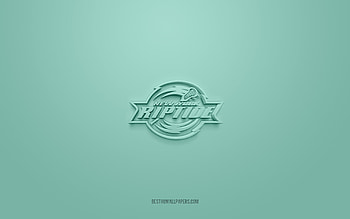 New York Riptide, creative 3D logo, turquoise background, National Lacrosse League, 3d emblem, American box lacrosse team, NLL, New York, USA, 3d art, lacrosse, New York Riptide 3d logo HD wallpaper
