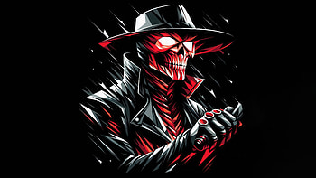 Grave Keeper Minimalism, artist, artwork, digital-art, art, ai, dark, deviantart, minimalism HD wallpaper