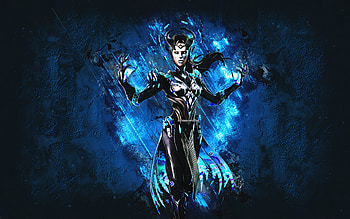 Fortnite Obliterator The Cube Queen Skin, Fortnite, main characters, blue stone background, Obliterator The Cube Queen, Fortnite skins, Obliterator The Cube Queen Skin, Obliterator The Cube Queen Fortnite, Fortnite characters HD wallpaper