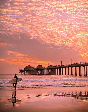 Huntington Beach, Orange County California, Visit The OC HD phone wallpaper