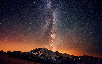 Milky Way Mountains for Background - Hot HD wallpaper