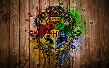 Hogwarts crest, Harry Potter HD wallpaper