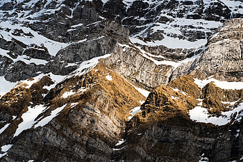 Stone structure, mountains, landscape HD wallpaper
