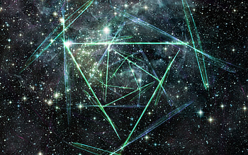 Abstract, Sky, Stars, Shine, Light, Lines HD wallpaper