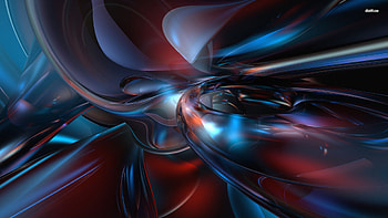 3D Red Blue HD wallpaper