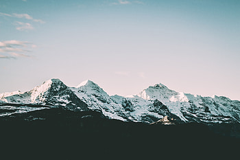 Nature, Mountains, Vertex, Tops, Snow Covered, Snowbound HD wallpaper