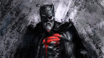 Old Batman, batman, superheroes, artwork, artist, behance HD wallpaper