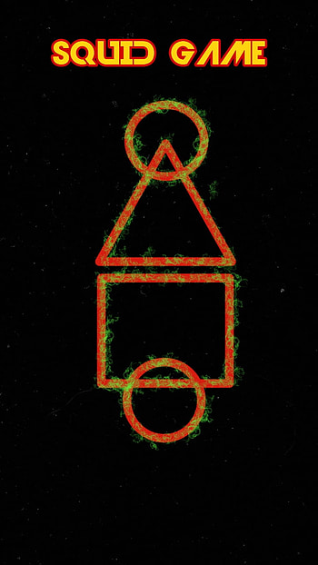 Squid Game, ertugrul, money heist, symbol, art, black, netflix, , , parizaad, ertugrul gazi, squid game HD phone wallpaper
