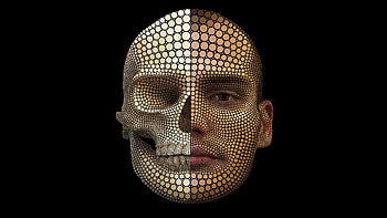 3D, Grid, Human, Person, Face, Scheme HD wallpaper