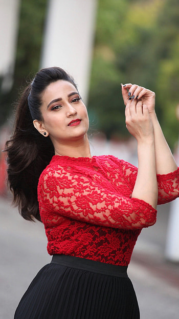 Manjusha, telugu actress, anchor HD phone wallpaper