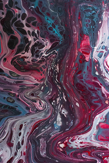 Abstract, Divorces, Multicolored, Motley, Paint, Liquid, Stains, Spots, Fluid Art HD phone wallpaper