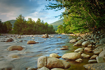 *** Lake and Stones ***, natura, gory, jezioro, kamienie HD wallpaper