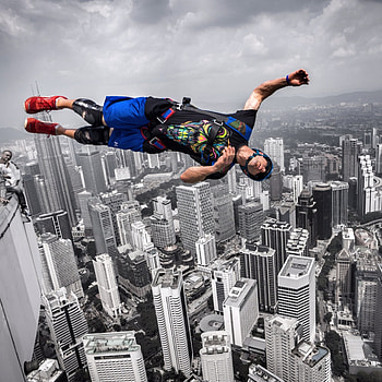 Sean Chuma, BASE Jumping HD phone wallpaper