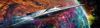 H1: Spectacular Spaceship Voyage, Sci Fi, spaceship, spacecraft, Science Fiction, nebula HD wallpaper