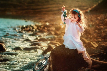 Girl, cute, abstract, graphy HD wallpaper