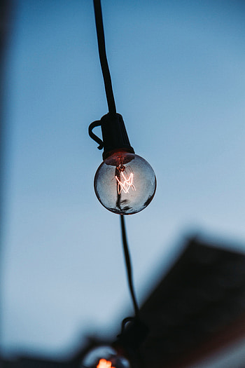 Shine, Light, Miscellanea, Miscellaneous, Illumination, Lighting, Wire, Light Bulb, Electricity HD phone wallpaper