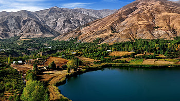 Nature, Mountains, Lake HD wallpaper