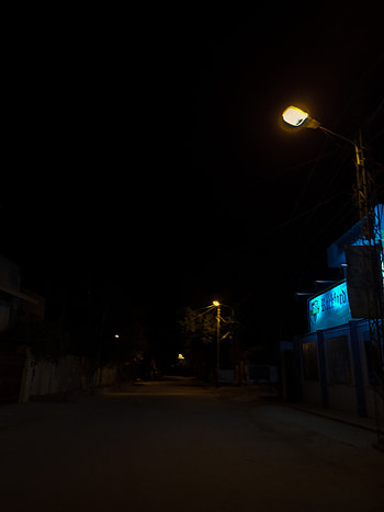 Night Road, sky, street_light HD phone wallpaper