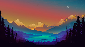 Sunset Lands, artist, artwork, digital-art HD wallpaper