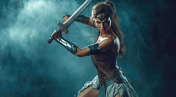 Wonder Woman Beyond The Veil, wonder-woman, superheroes, artwork, art, digital-art, ai, deviantart HD wallpaper