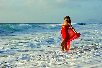 Girl on Beach, on beach, girl, beautiful HD wallpaper
